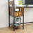 Computer Desk With Power Outlet & Storage Shelves, Study Writing Table With USB Ports Charging Station, PC Desk Workstation For Home Office-2069315499