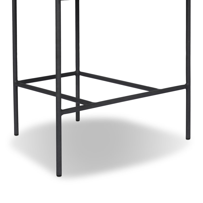 Carrie Outdoor Bar Stool, Beige, 26", Brown