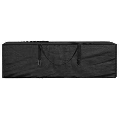 vidaXL Garden Cushion Storage Bag Black Polyethylene (PE) Large