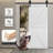 MDF Barn Door Easy Assembly -Solid Slab Covered with Water-Proof PVC Surface with Hardware Kit-99325868-103673693