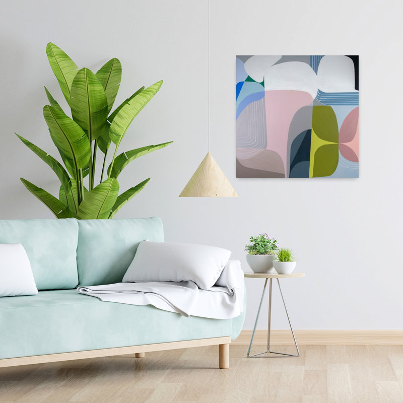 Skyway Abstract Art contemporain, H 24 po x l 24 po