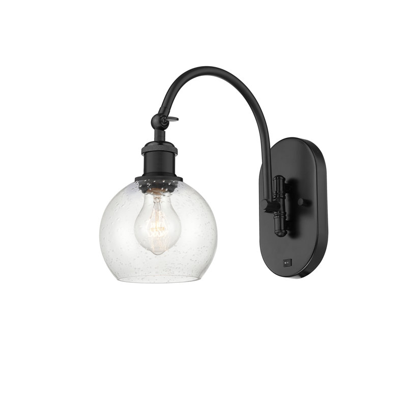 Bras pivotant en acier Ellington, Ampoule non incluse, Noir mat