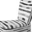 Chaise d'appoint moderne avec lignes grises et blanches Featherlight-16168061