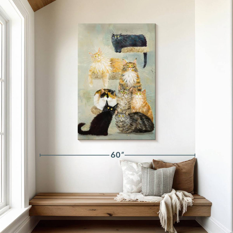 Brampt The Haynes Cats, 45" H x 30" W