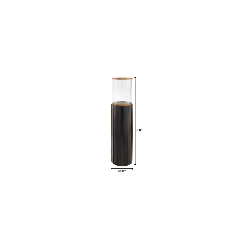 Reed Hurricane Candle Holder, 42" H x 10" W x 10" D