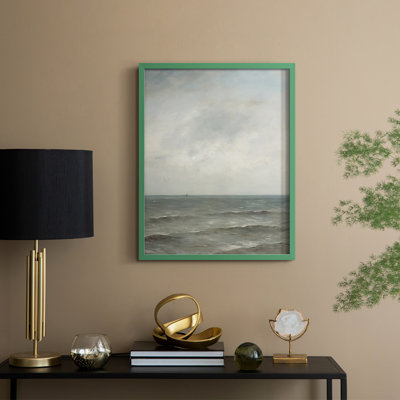«Vintage Nautical Print III», reproduction encadrée - bois massif
