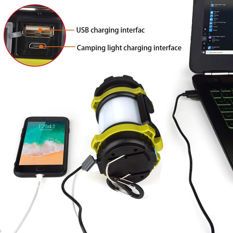 7'' Battery Powered Integrated LED Color Changing Outdoor Lantern, Grey