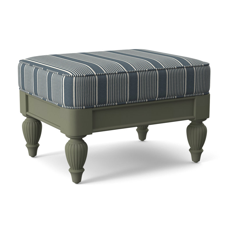 Grand View Ottoman, Greystone Finish, Beige Sugar Performance; 0863-93