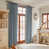 Gray Fabric/Navy Trim