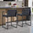 24" Upholstered Counter Stool With Footrest-622833422