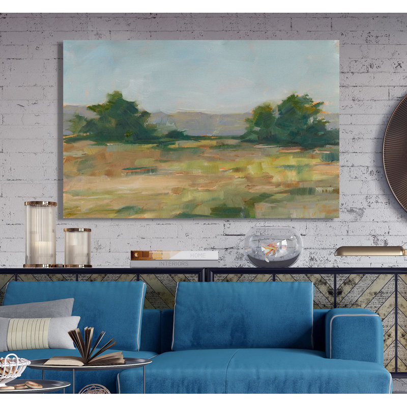 «Green Valley III», reproduction, H 12 po x l 18 po x 1,5 po, Toile tendue