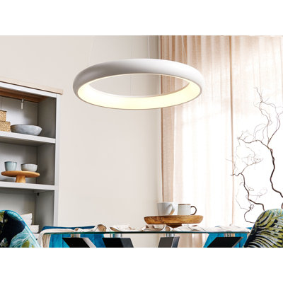 Aalok - Light White LED Shaded Pendant