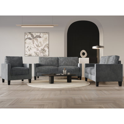 Shadybrook Corduroy 3 - Piece Living Room Set