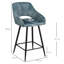 Orduna Upholstered Counter Stool with Metal Frame-917230275