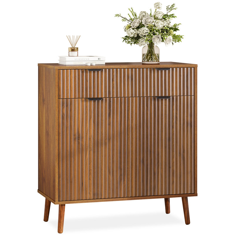 Sideboard and Buffets Cabinet, Modern Buffet Table, Kitchen Sideboard Cabinet, Dining Storage Credenza, 31.5 x 15.8 x 34.7 in