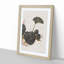 Worm on a Green Leaf by Shibata Zeshin - Framed Print-55614491-55614492