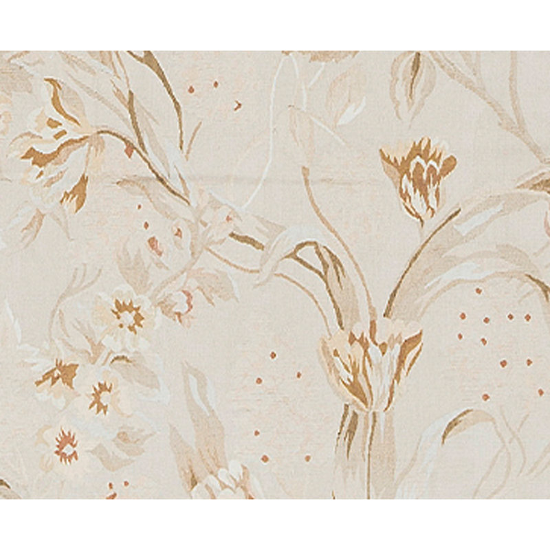 Hand-Knotted High-Quality Beige Area Rug