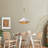 12" W Hand-Woven Hemp Rope White Pendant Light Fixture, Rustic Farmhouse Hanging Light for Kitchen Island, Dining Room, Living Room, Indoor-212742481