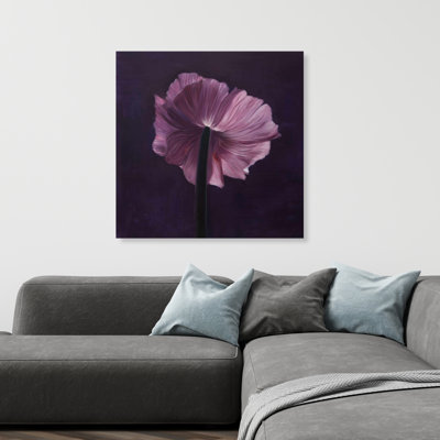 Pétales mauves - Toile florale mauve pour la maison | Art