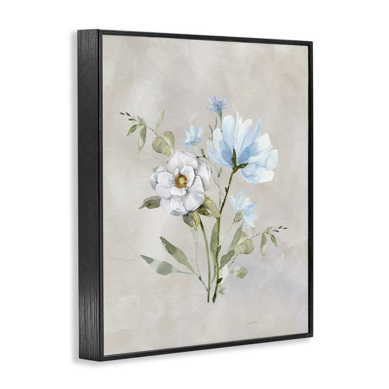 Herbes, art giclée encadrée par Livi Finn, H 30 po x l 24 po, Giclée encadrée noir minuit