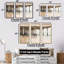 Ensemble de salon Minimalisme, jetée beige Horizon I - Coastal Pier-107754548-107754550