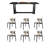 Exquisite and elegant dining table and chair set-112605687