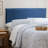 Upholstered Pillow Headboard, King, Denim