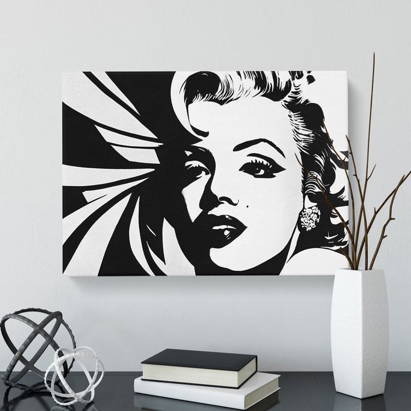 Marilyn Monroe In Monochrome Vol.5 - Wrapped Canvas, 40cm H x 60cm W x 3cm D