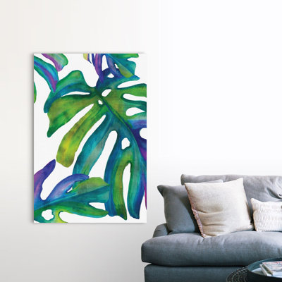 " Colorful Leaves IV " by Eva Watts Painting Print