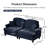 Sofa, Cloud Couch Sectional Sofa, Chenille Loveseat-616619238-616619235