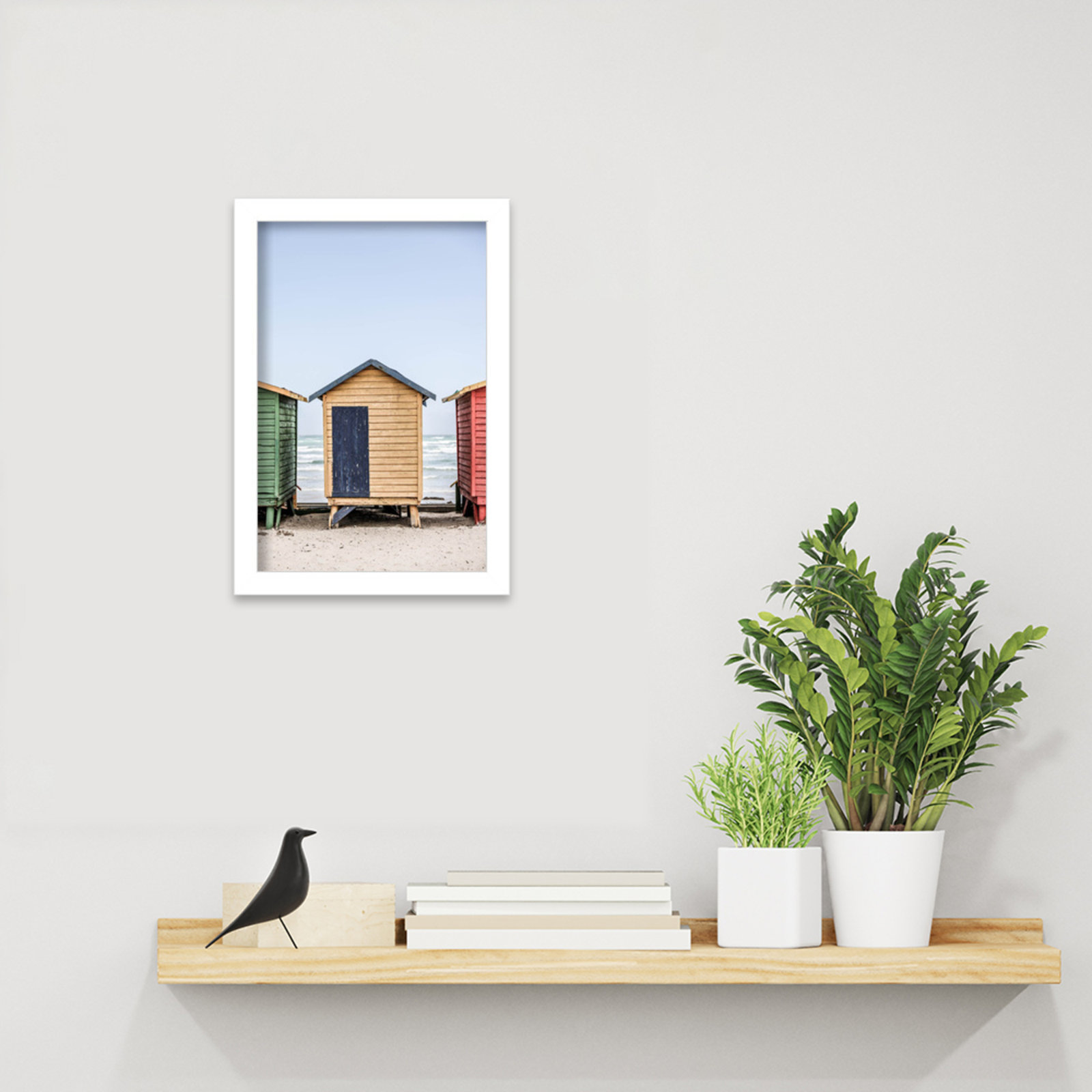 Rolandat "Yellow Hut" Print, White, 13" H x 9" W