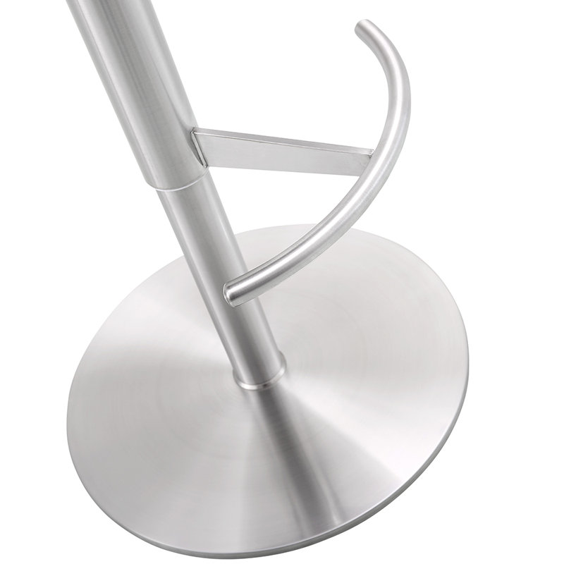 Tabouret tournant à hauteur réglable Viverette, Argent