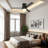 Doras 52" 3-Blade Flush Mount Ceiling Fan with LED Lights and Remote Control-1616937302