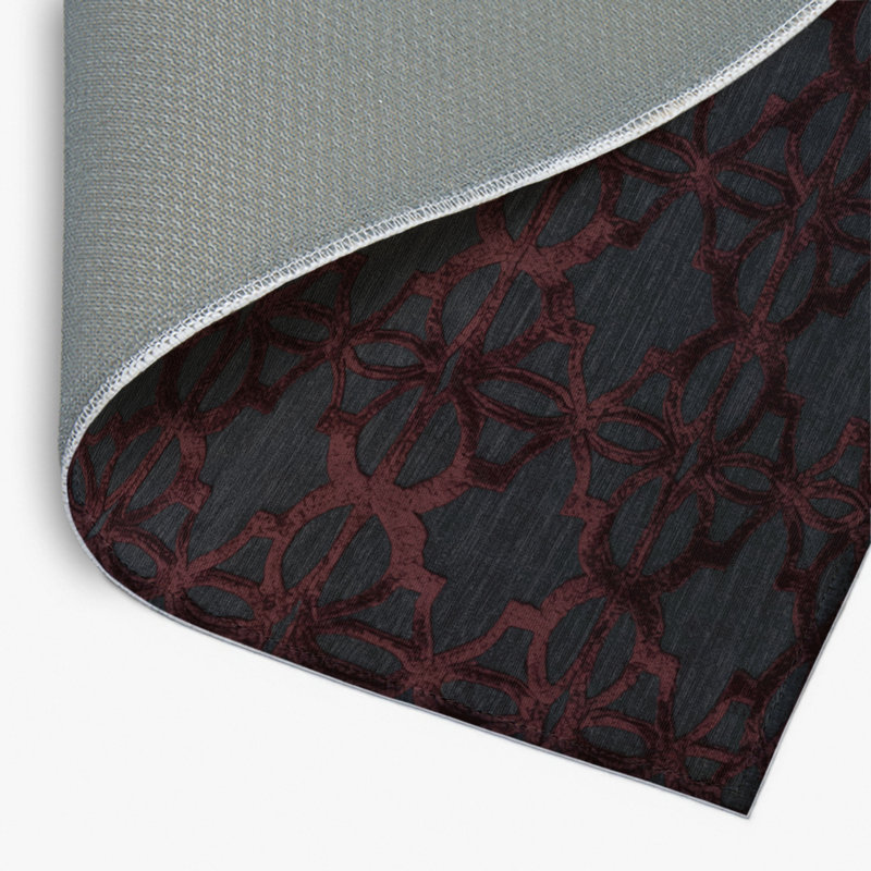 Tapis gris intérieur et extérieur Trellis, Rectangulaire 2 pi x 3 pi