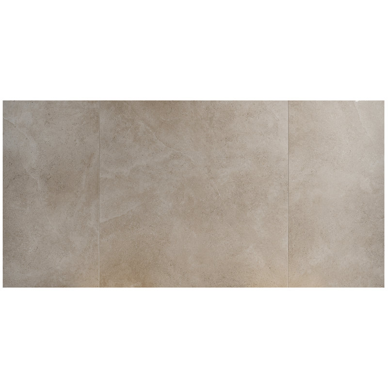 Carreau de porcelaine grand format 47 po x 47 po Iris, Beige