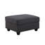Canapé modulaire réversible en forme de L en tissu tissé de pierre de 125 po avec repose-pieds et porte-gobelet Boneless Cooper-296539640