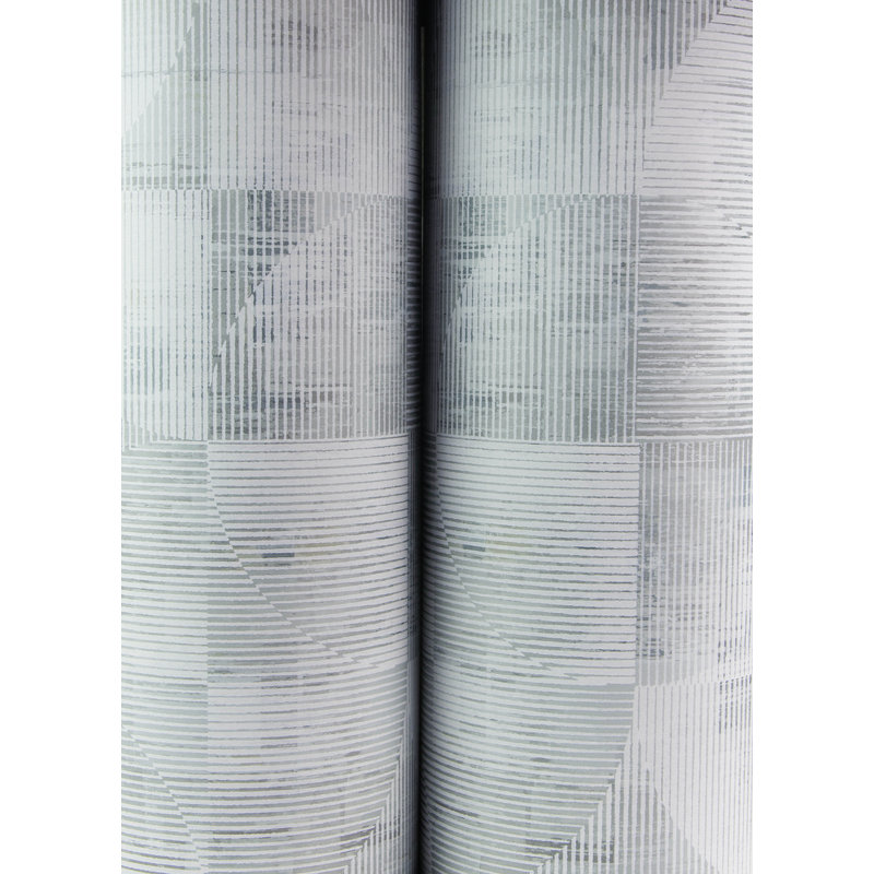 Papier peint géométrique Woodbine, Ardoise