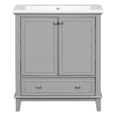 Meuble-lavabo 30 po avec lavabo et porte en céramique