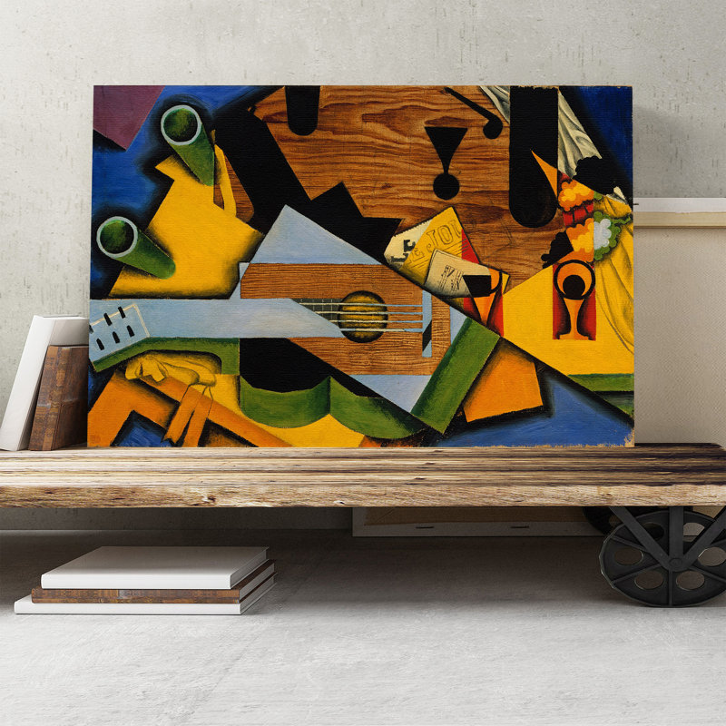 Juan Gris - Wrapped Canvas Painting, 50cm H x 76cm W