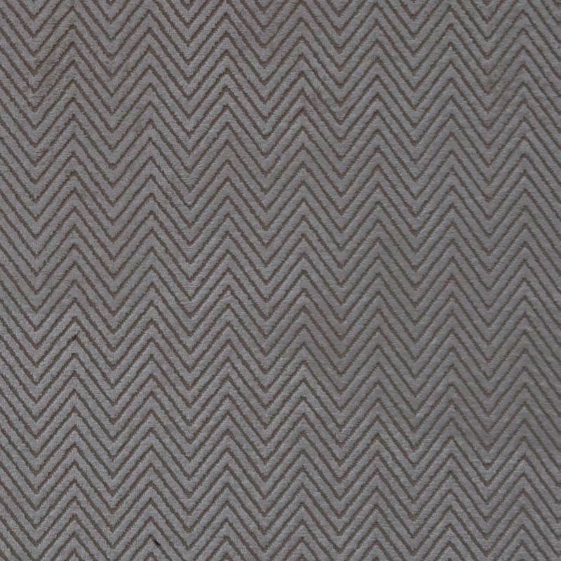 Zion Fabric | Zigzag Chevron Velvet Fabric | Drapery & Curtain Fabric and Upholstery Fabric, Flax