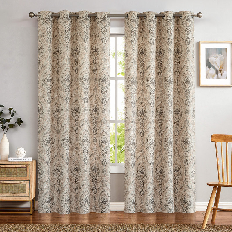 Paire de rideaux obscurcissant Bonomo, Taupe, l 50 po x L 90 po