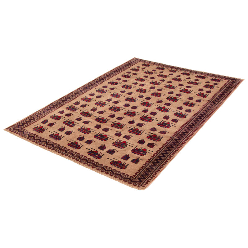 Tapis brun clair Isolde 6 pi 8 po x 9 pi 10 po