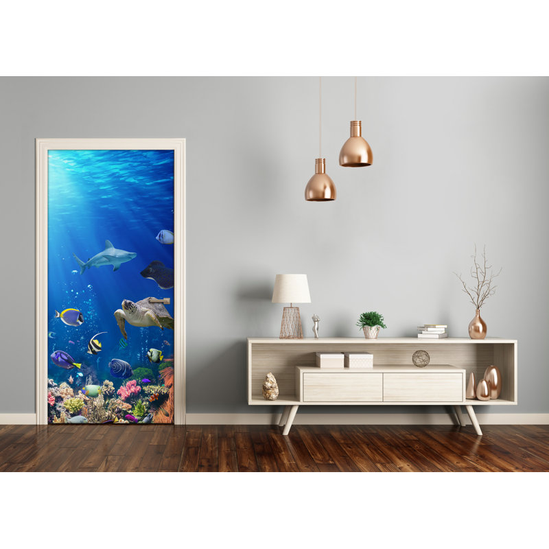 Coral Reef Door Decal