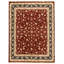 Hand Knotted Wool Oriental Area Rug in Red And Navy