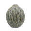 Vase décoratif en céramique marbrée, ambre et urne en forme de glacis réactif gris anthracite, 6,5 po x 7,5 po