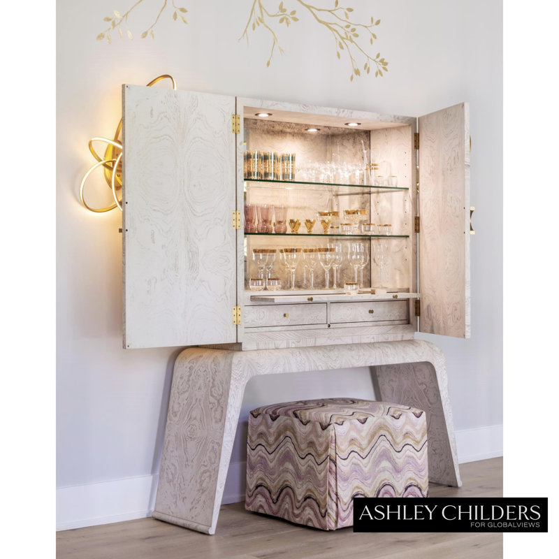 Baxter Bar Cabinet-White
