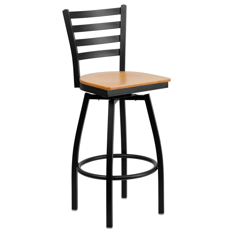 Tabouret tournant 30 "Lomonaco, Naturel