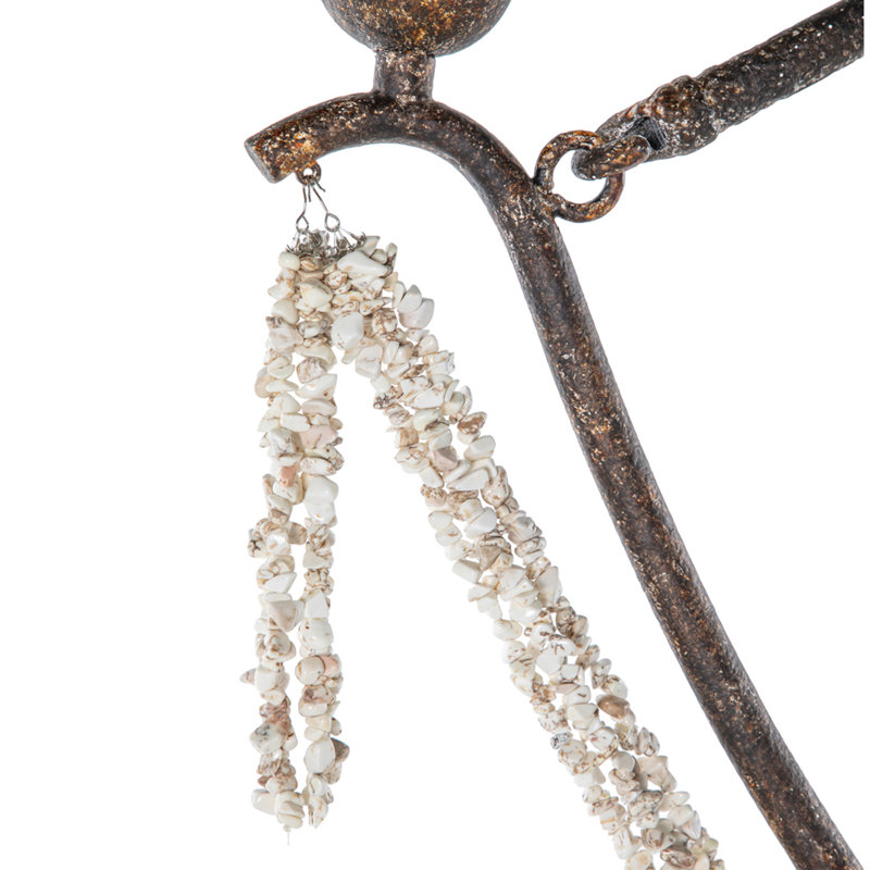 Nakita 6 - Light Candle Style Chandelier, Rust Brown