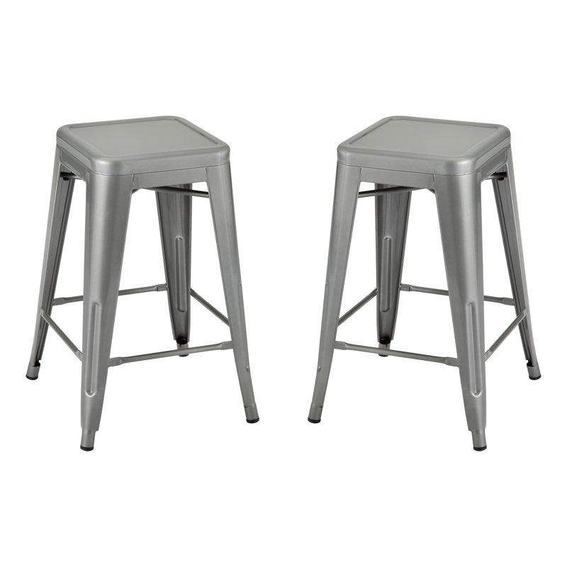 Winbush Counter Stool, Silver