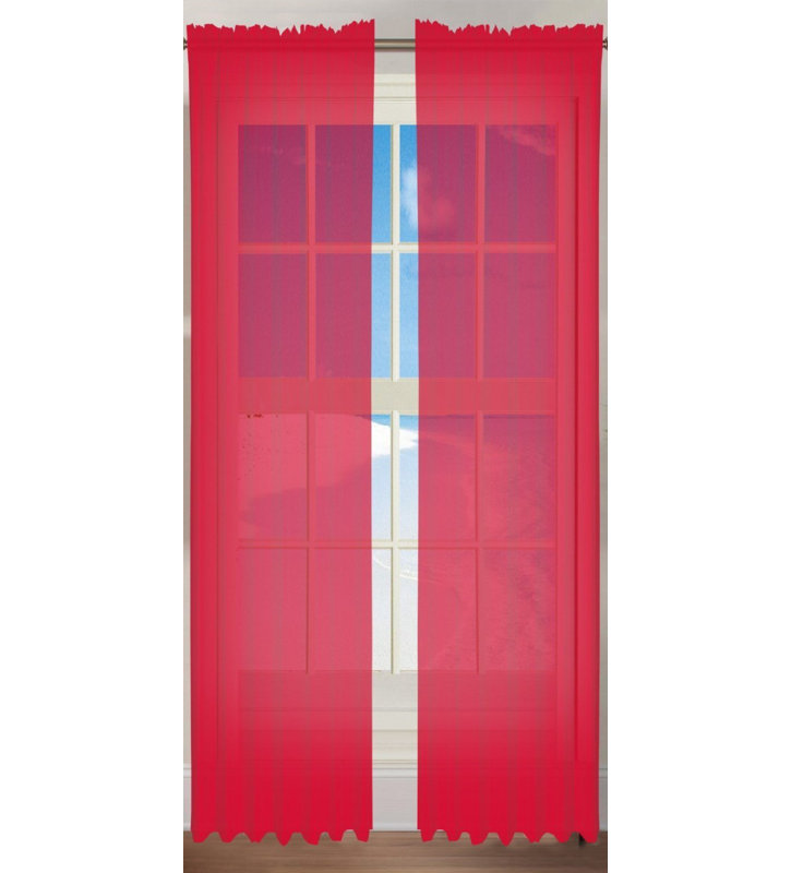 Ensemble de panneaux de rideau 2 pièces, L 84" x 60" W, Rouge